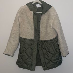 Old Navy Puffer with Fur Jacket